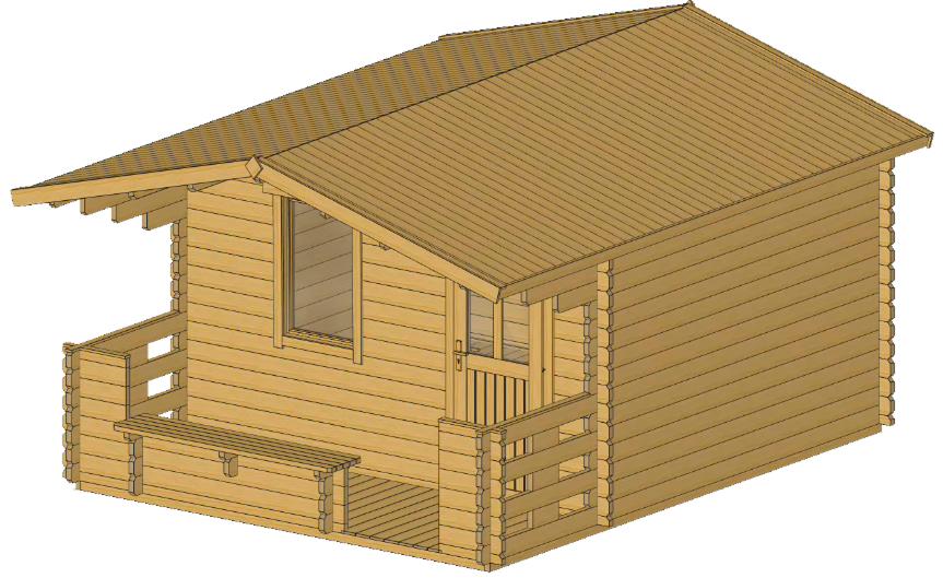 Деревянный дом Lia - фото 2. Небольшая терраса в 4 кв. метра с лавочкой позволит встретить закат на улице с чашечкой чая Деревянный дом Lia - фото 2. Небольшая терраса в 4 кв. метра с лавочкой позволит встретить закат на улице с чашечкой чая