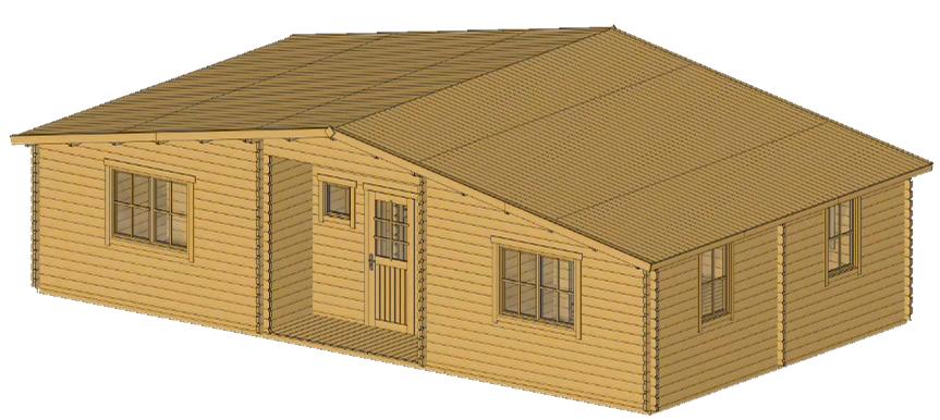 ხის სახლი Timur - ფოტო 2. კლასიკური ფორმა; ორი საძინებელი; 21 კვ.მ. უზარმაზარი მისაღები; სათავსი სააბაზანო ოთახისთვის ხის სახლი Timur - ფოტო 2. კლასიკური ფორმა; ორი საძინებელი; 21 კვ.მ. უზარმაზარი მისაღები; სათავსი სააბაზანო ოთახისთვის