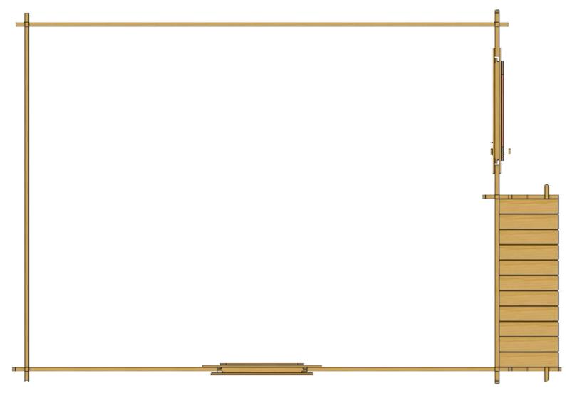 Деревянный дом Irakli - фото 7. Небольшая терраса с уютной лавочкой;одна комната с окном Деревянный дом Irakli - фото 7. Небольшая терраса с уютной лавочкой;одна комната с окном